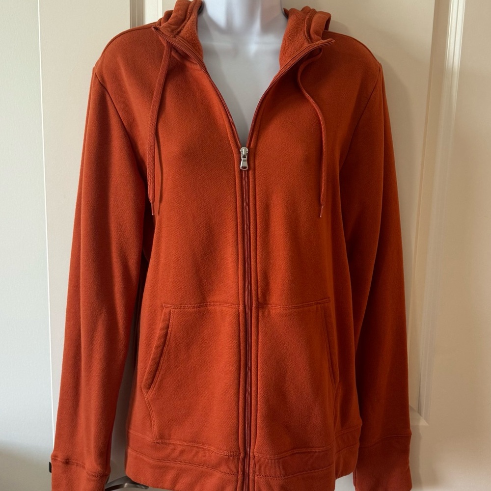 Tek Gear Burnt Orange Fleece Zip-Up - Picture 2 of 8